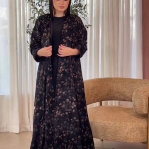 BASIC FLORAL DUBAI PART ABAYA